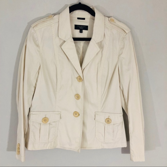 Talbots Jackets & Blazers - Talbots Cream Stretch Petite Jacket